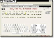 TypingWeb Free Typing Tutor screenshot